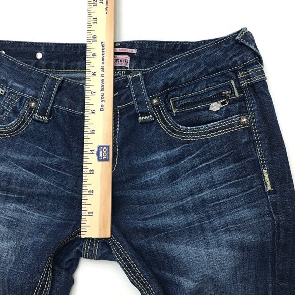 ReRock Express Women's Skinny Jeans Low Rise Stretch Size 4 length 33" - Picture 5 of 10